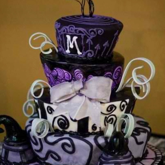 Tim Burton Inspired Wedding Cake