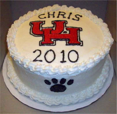 University of Houston Graduation Cake