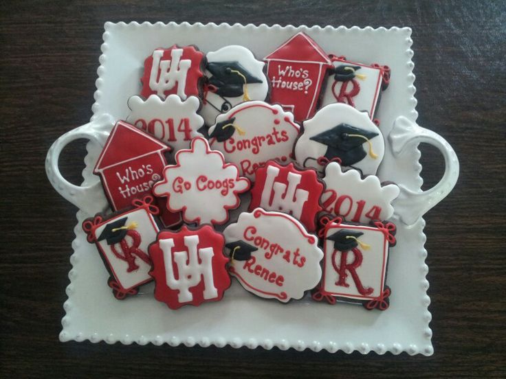 University of Houston Graduation Cookies