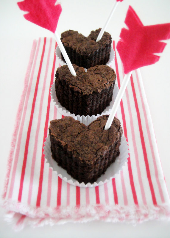 Valentine's Day Heart Shaped Brownies