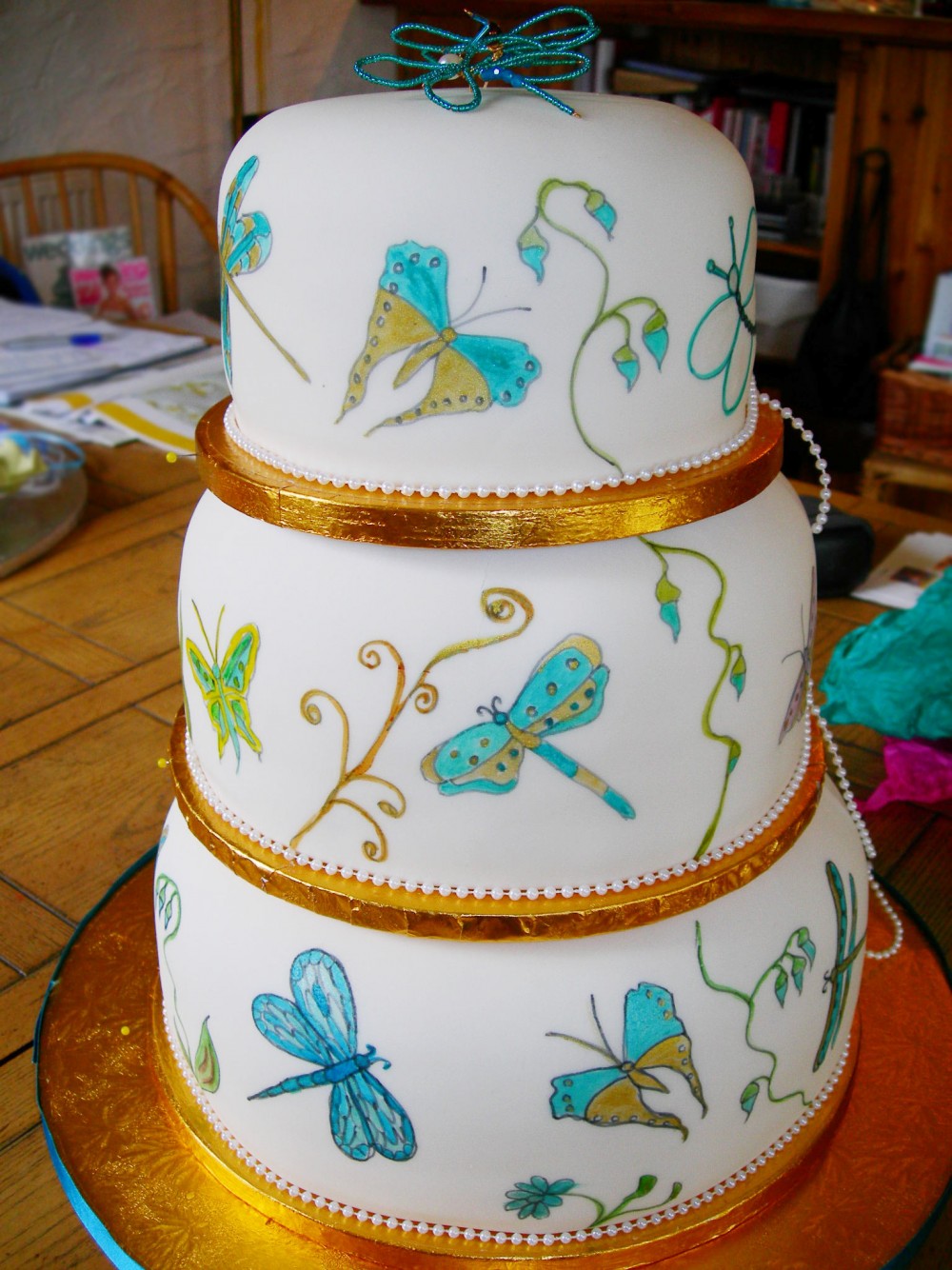 Wedding Cake with Butterfly