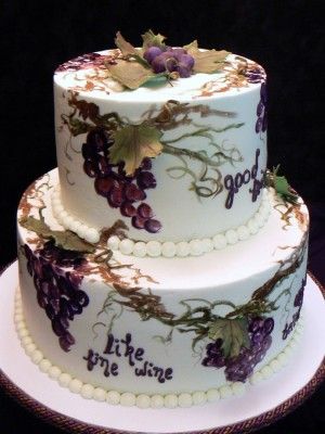 Wine Birthday Cake