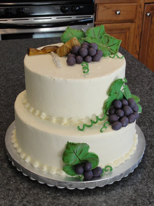 Wine Themed Bridal Shower Cake