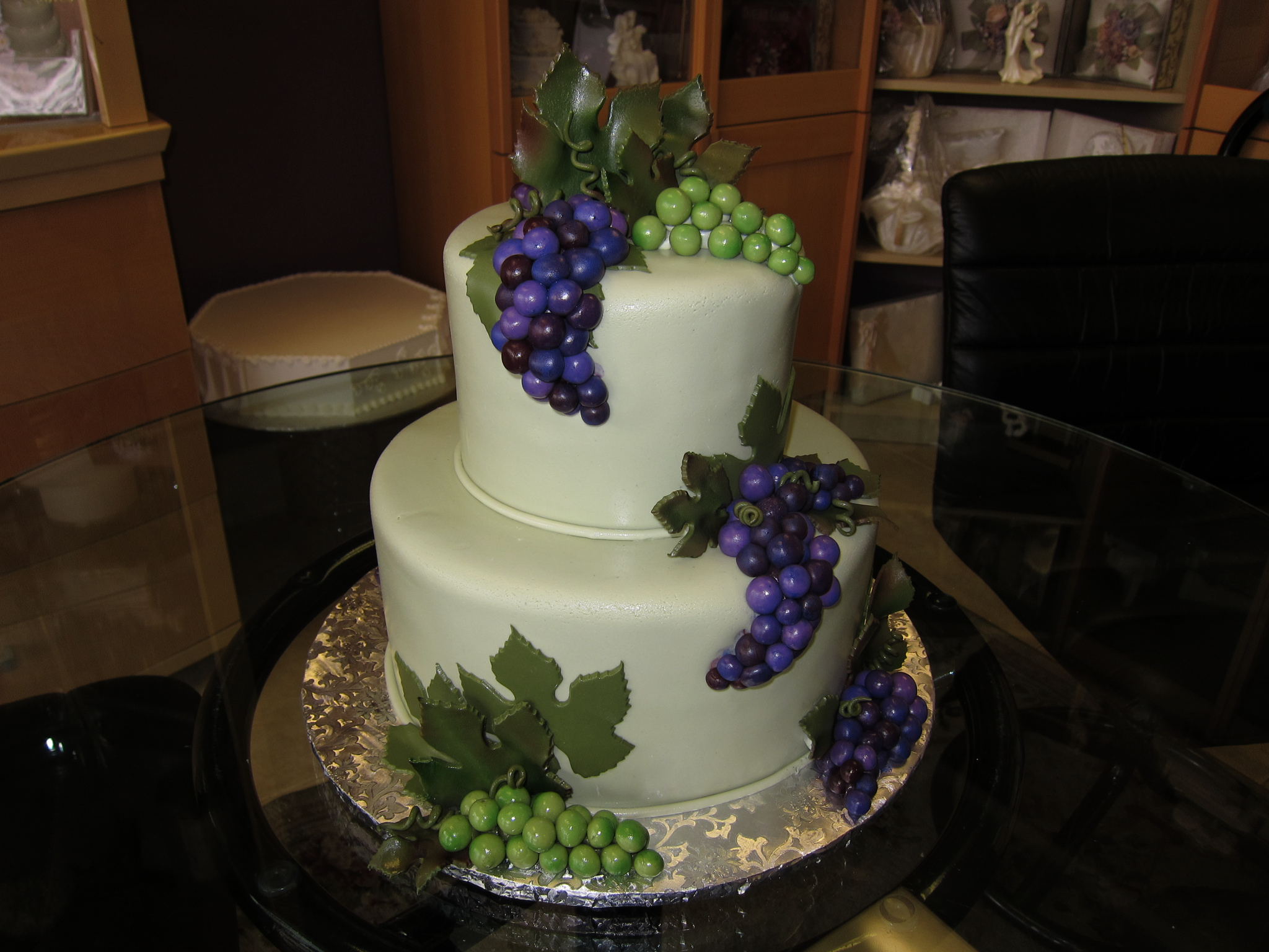 Wine Themed Wedding Shower Cake