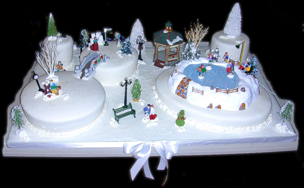 Winter Wonderland Birthday Cake