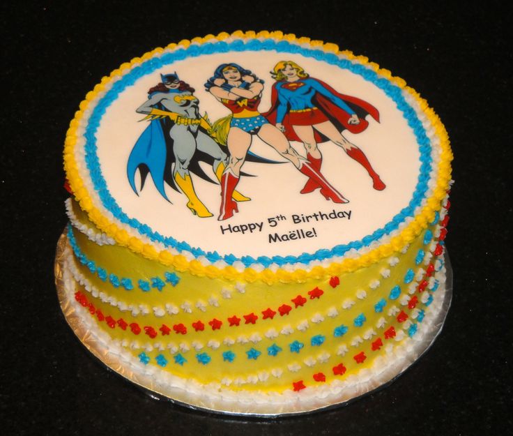 Wonder Woman Birthday Cake