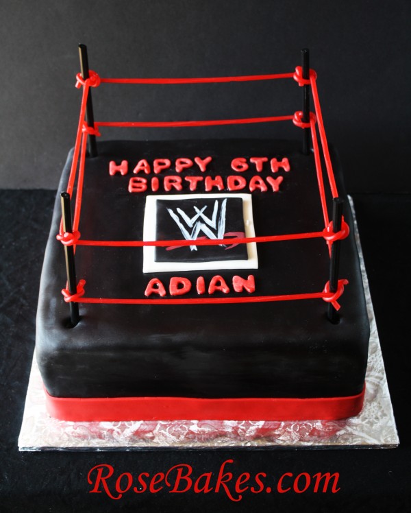 WWE Wrestling Ring Birthday Cake