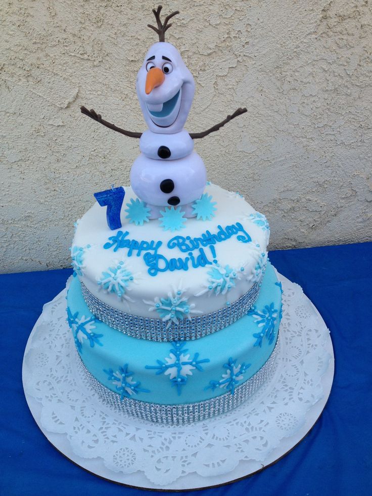 2 Tier Cake Frozen Olaf