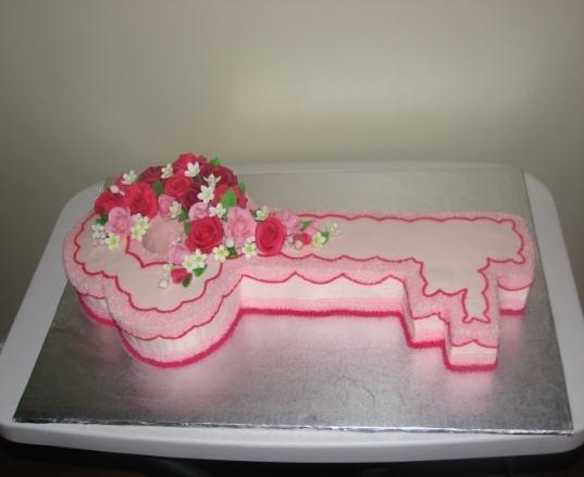 21st Birthday Key Cake Designs