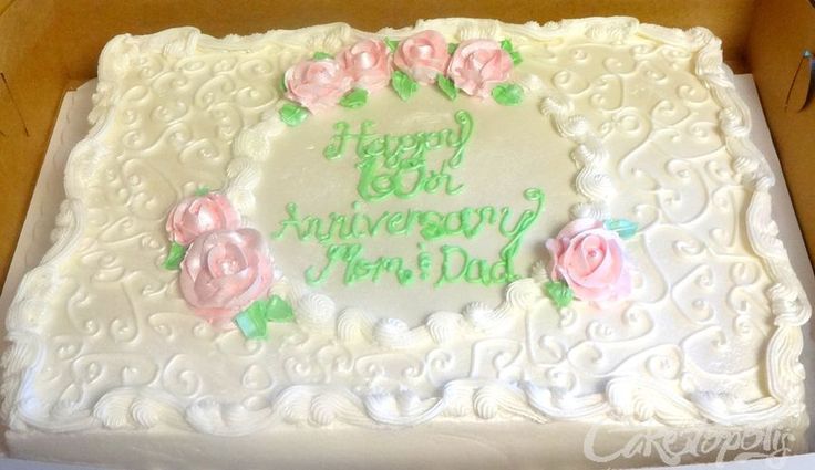 60th Anniversary Sheet Cakes