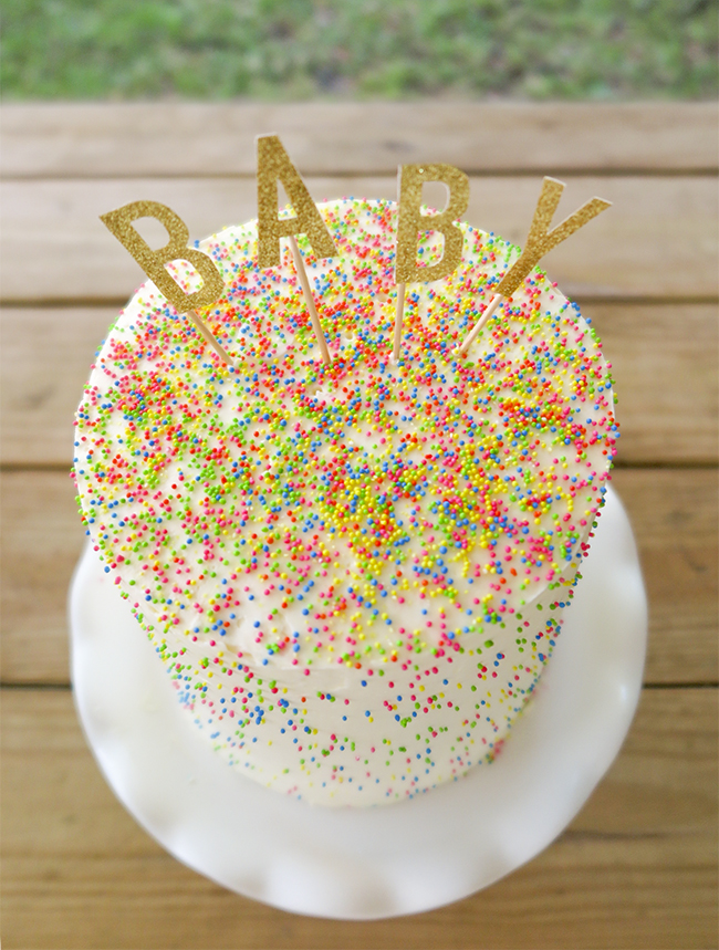 Baby Gender Reveal Cake