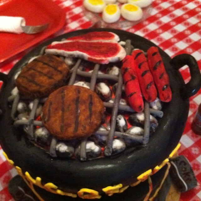 Barbecue Grill Cake