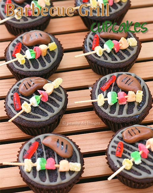 Barbecue Grill Cupcakes