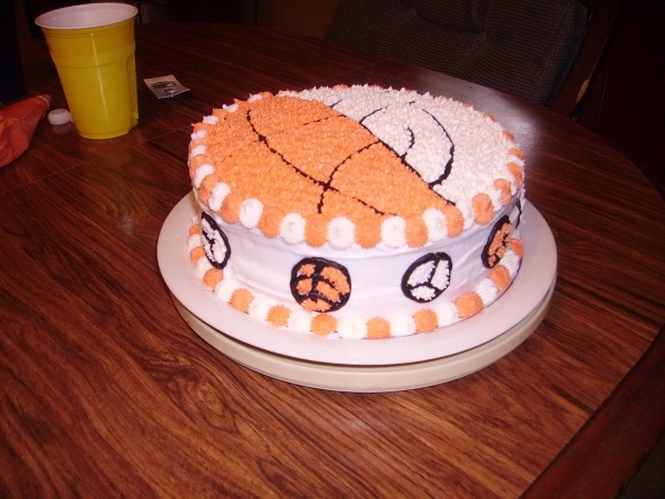 Basketball and Volleyball Cake