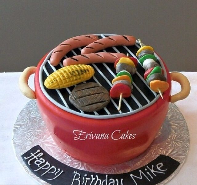 BBQ Birthday Cake