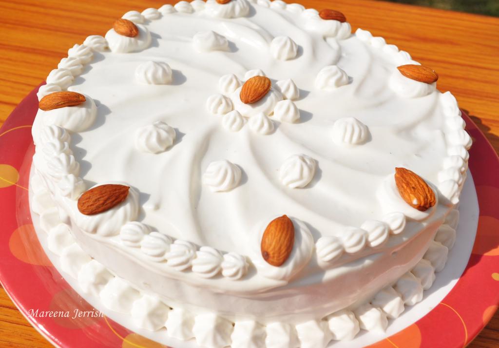 Cake with Whipped Cream Icing