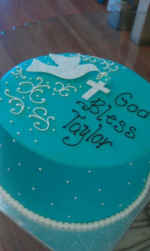 Confirmation Cakes with Doves