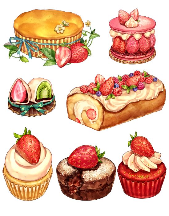 Cute Dessert Drawings