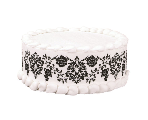 Damask Edible Images for Cakes