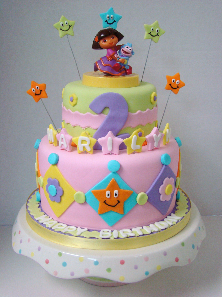 8 Dora Birthday Cakes Kids Photo - Dora the Explorer Birthday Cake Kids ...