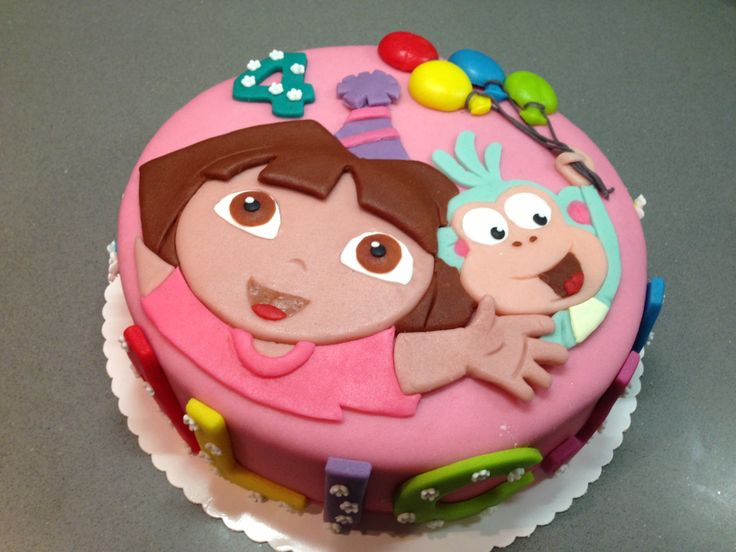 Dora Birthday Cakes Girls