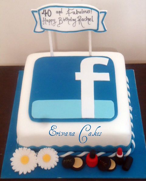 Facebook Happy Birthday Cake