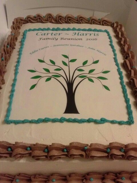 Family Reunion Sheet Cake