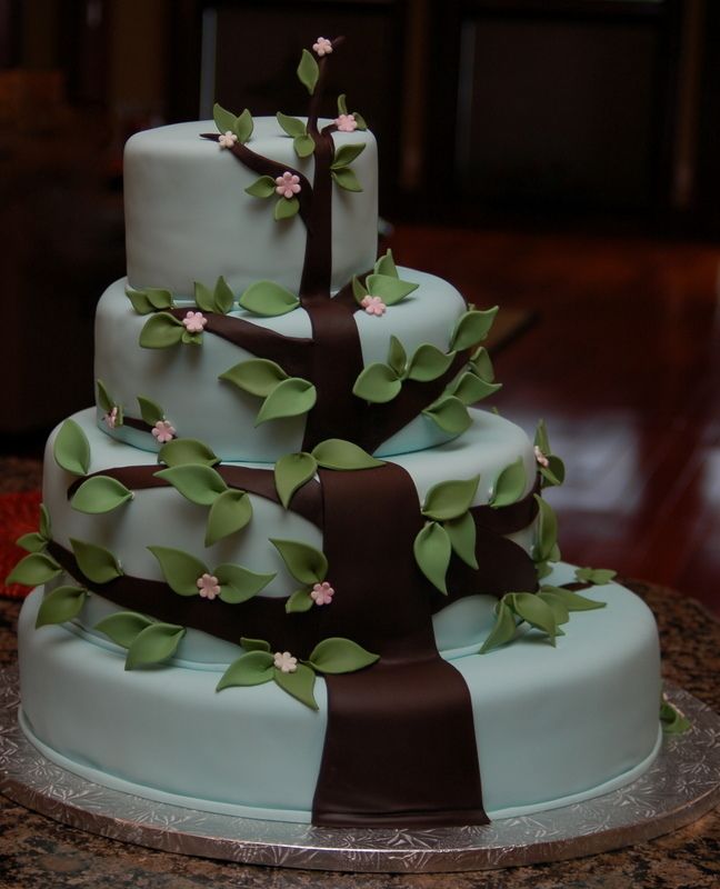 Family Reunion Tree Cupcake Cake