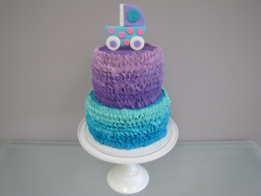 Gender Reveal Baby Shower Cakes Buttercream