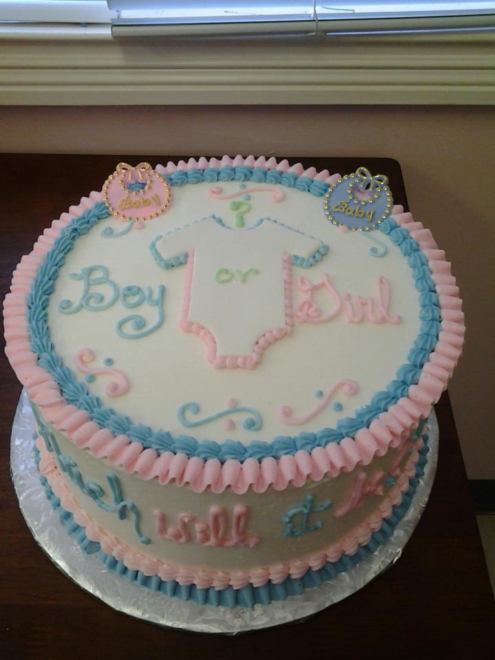 Gender Reveal Cake