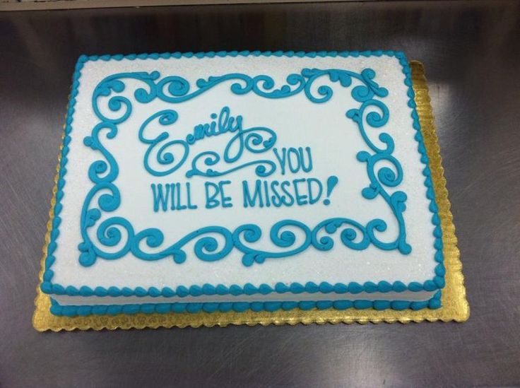 Going Away Cake Ideas for a Co-Worker