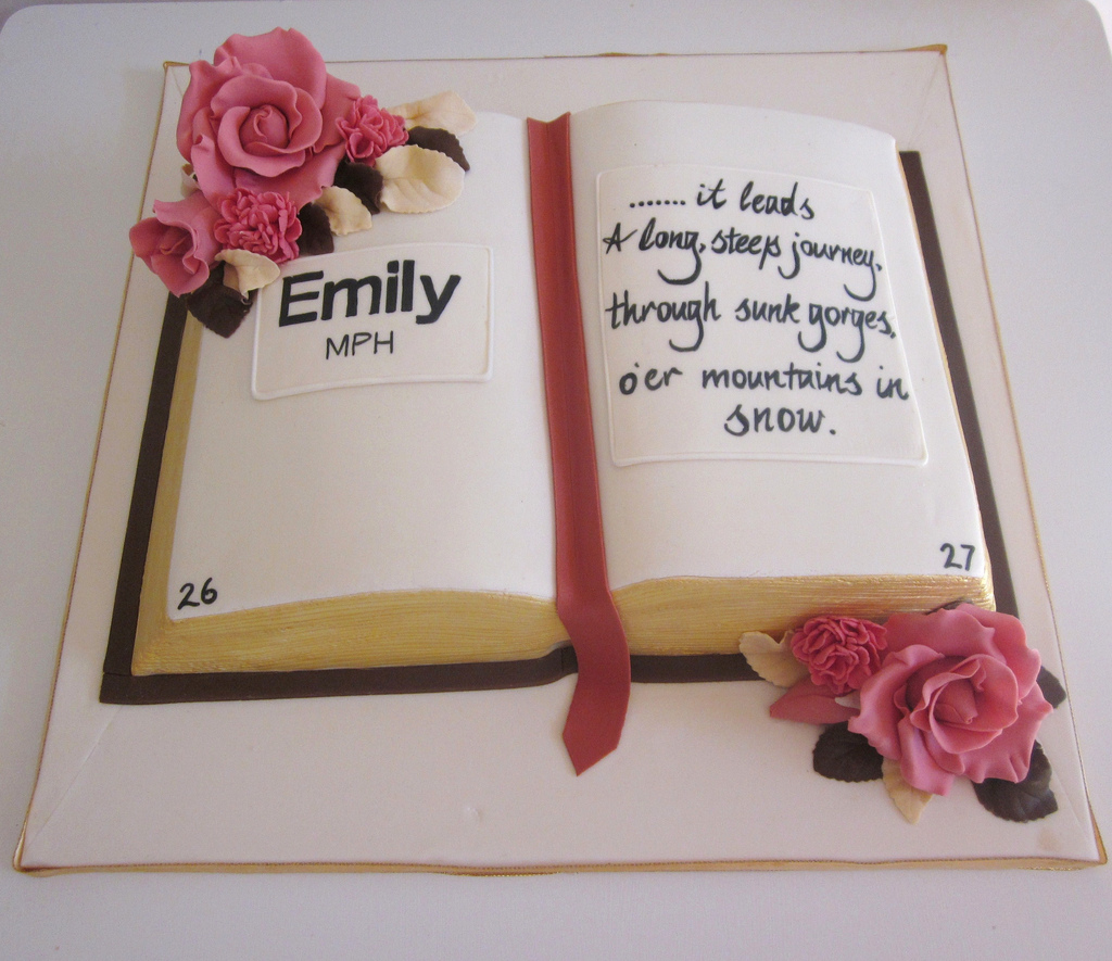 Graduation Book Cake