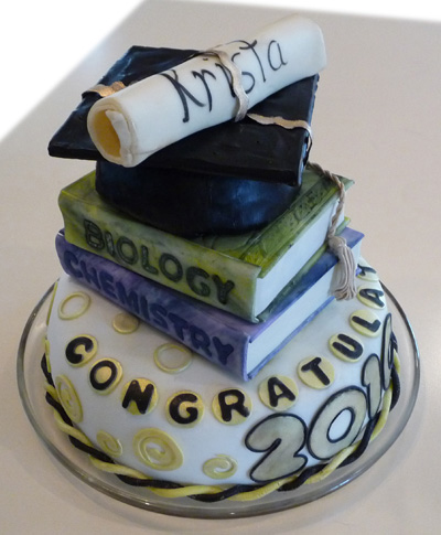 Graduation Book Cake