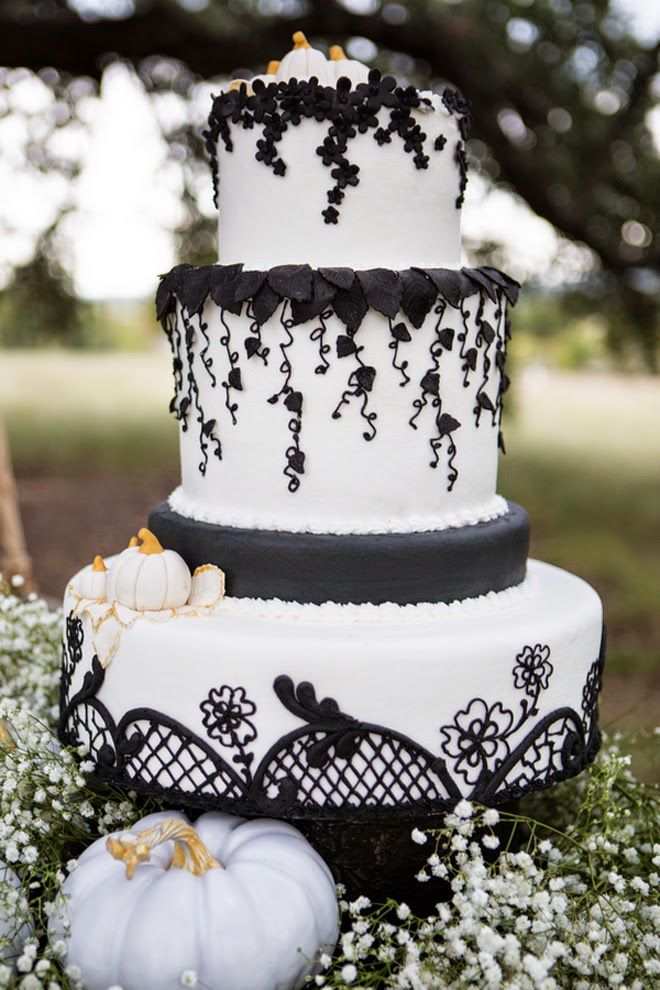 Halloween Wedding Cake