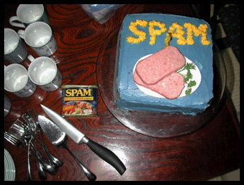 Happy Birthday Spam Cake