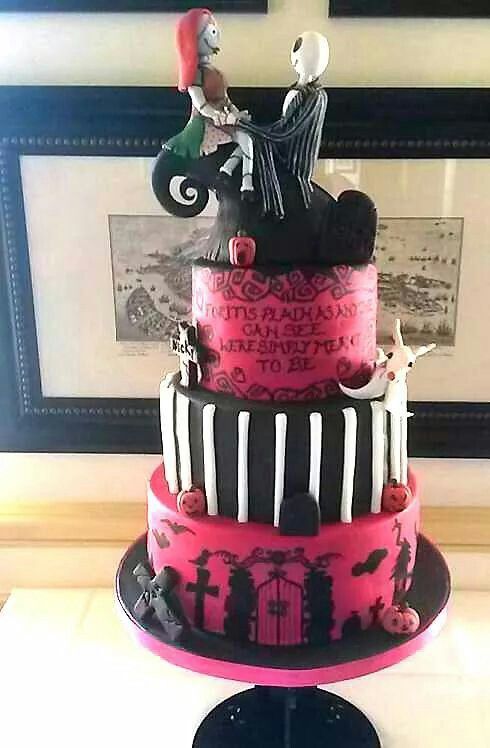 Jack and Sally Wedding Cake