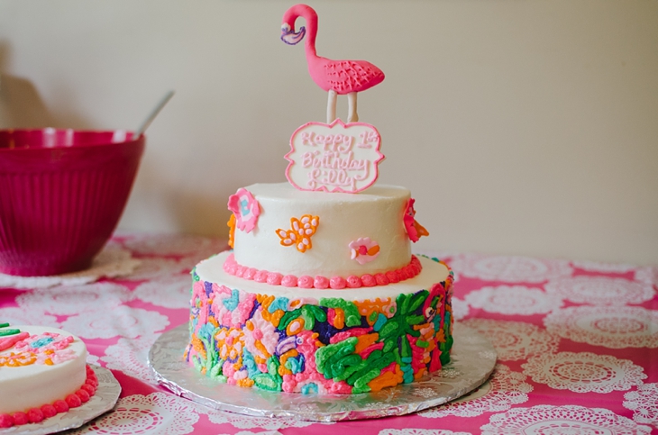 Lilly Pulitzer Birthday Cake