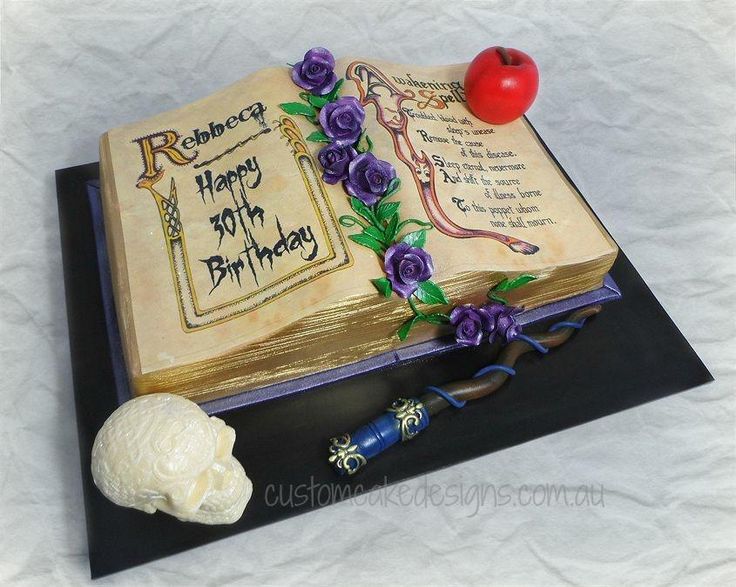 Mal's Spell Book Cakes