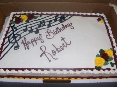 Music Themed Sheet Cake