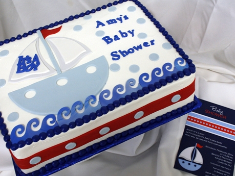 Nautical Baby Shower Sheet Cakes