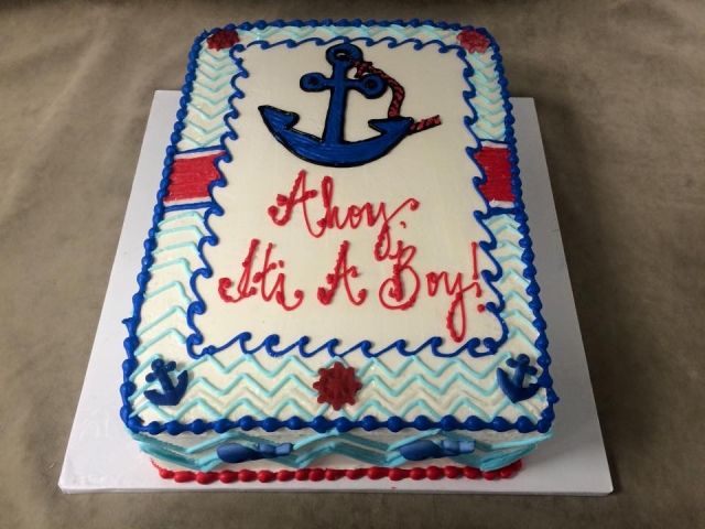 Nautical Baby Shower Sheet Cakes