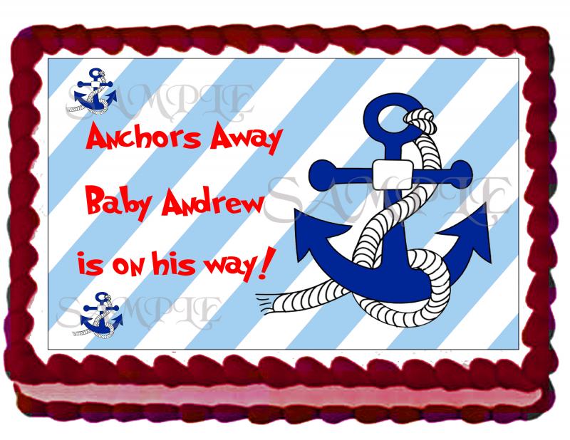 Nautical Baby Shower Sheet Cakes