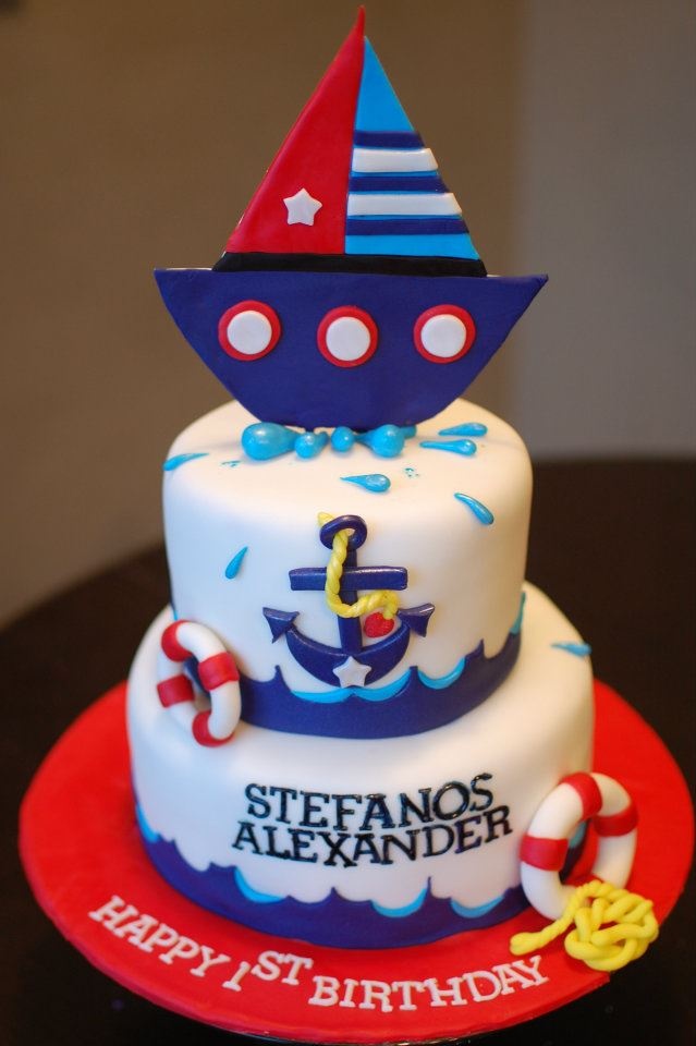 Nautical Theme Birthday Cake