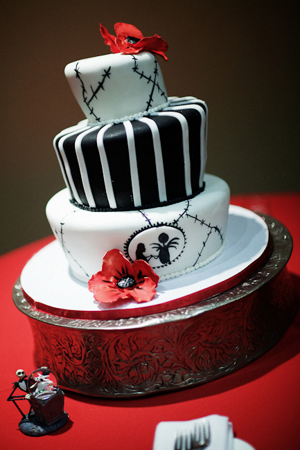 Nightmare Before Christmas Wedding Cake