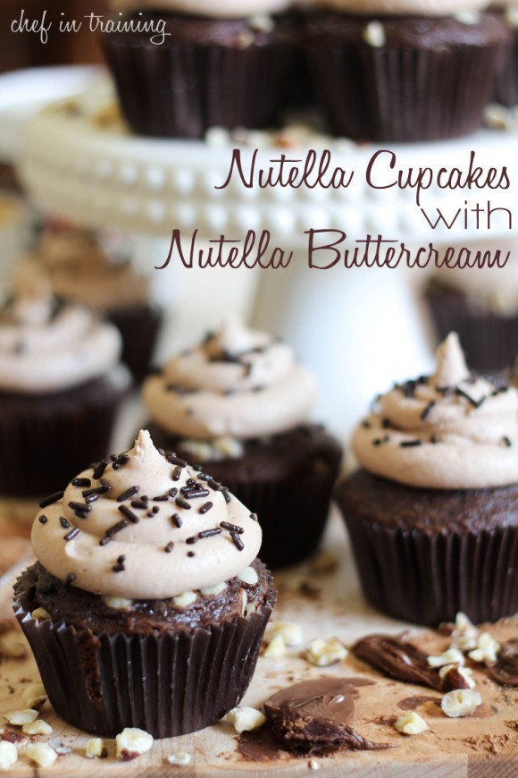 Nutella Cupcakes with Buttercream