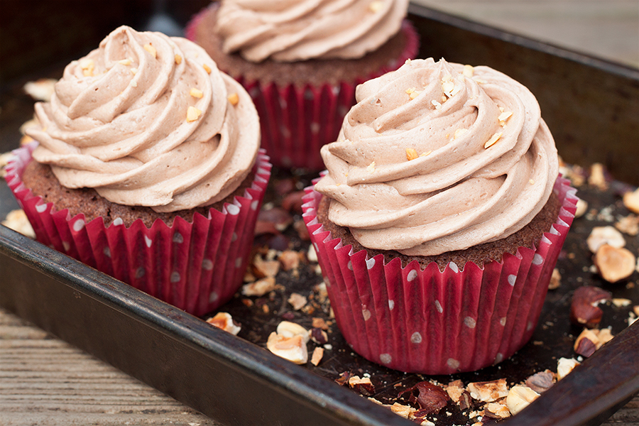 Nutella Cupcakes with Buttercream