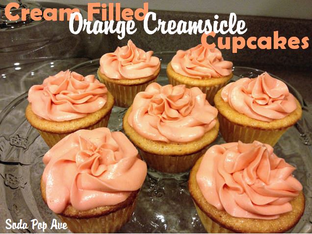 8 Photos of Orange Creamsicle Cream Filled Cupcakes