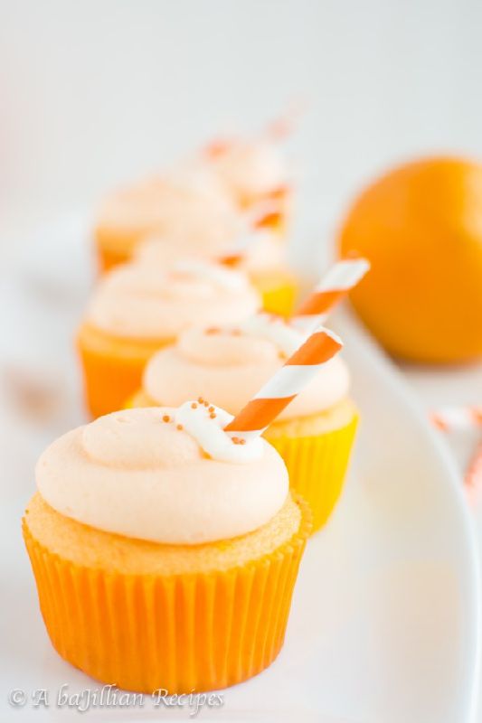 Orange Creamsicle Cupcakes