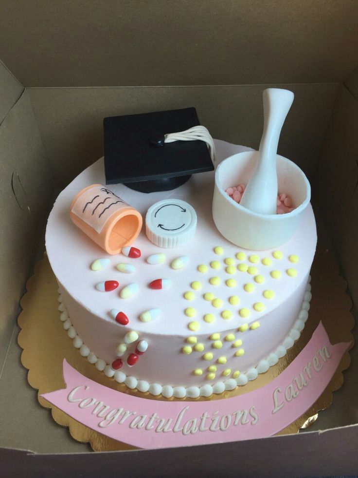 Pharmacy School Graduation Cake