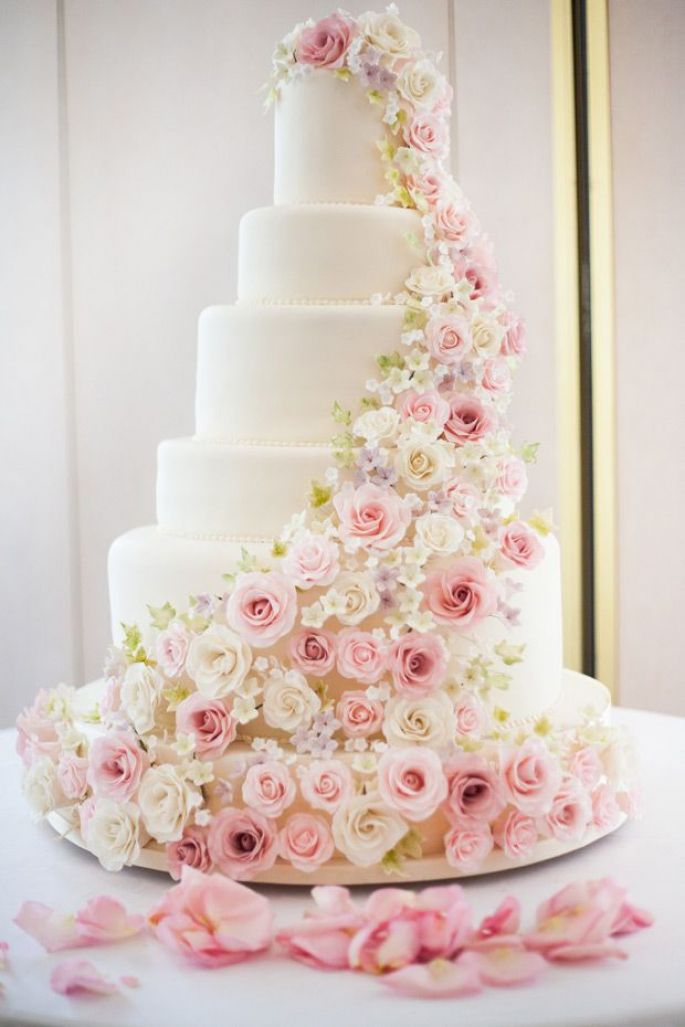 Pink Wedding Cake